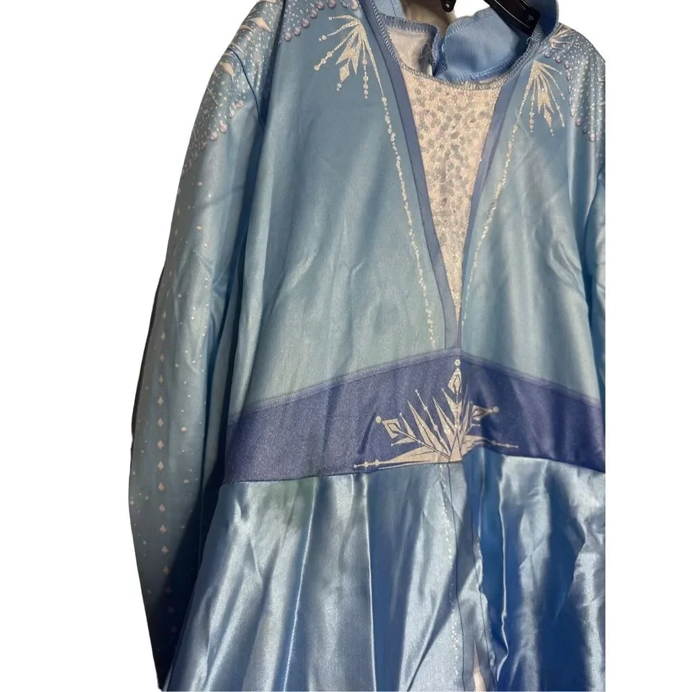 Disney Store Girls Frozen 2 Princess Elsa Traveling Outfit Blue‎ Costume Medium - Picture 7 of 11